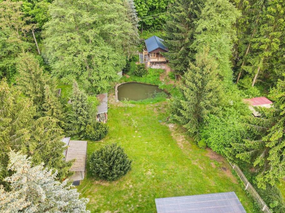 Apartamento Tiny House Am Teich Garnsdorf Exterior foto