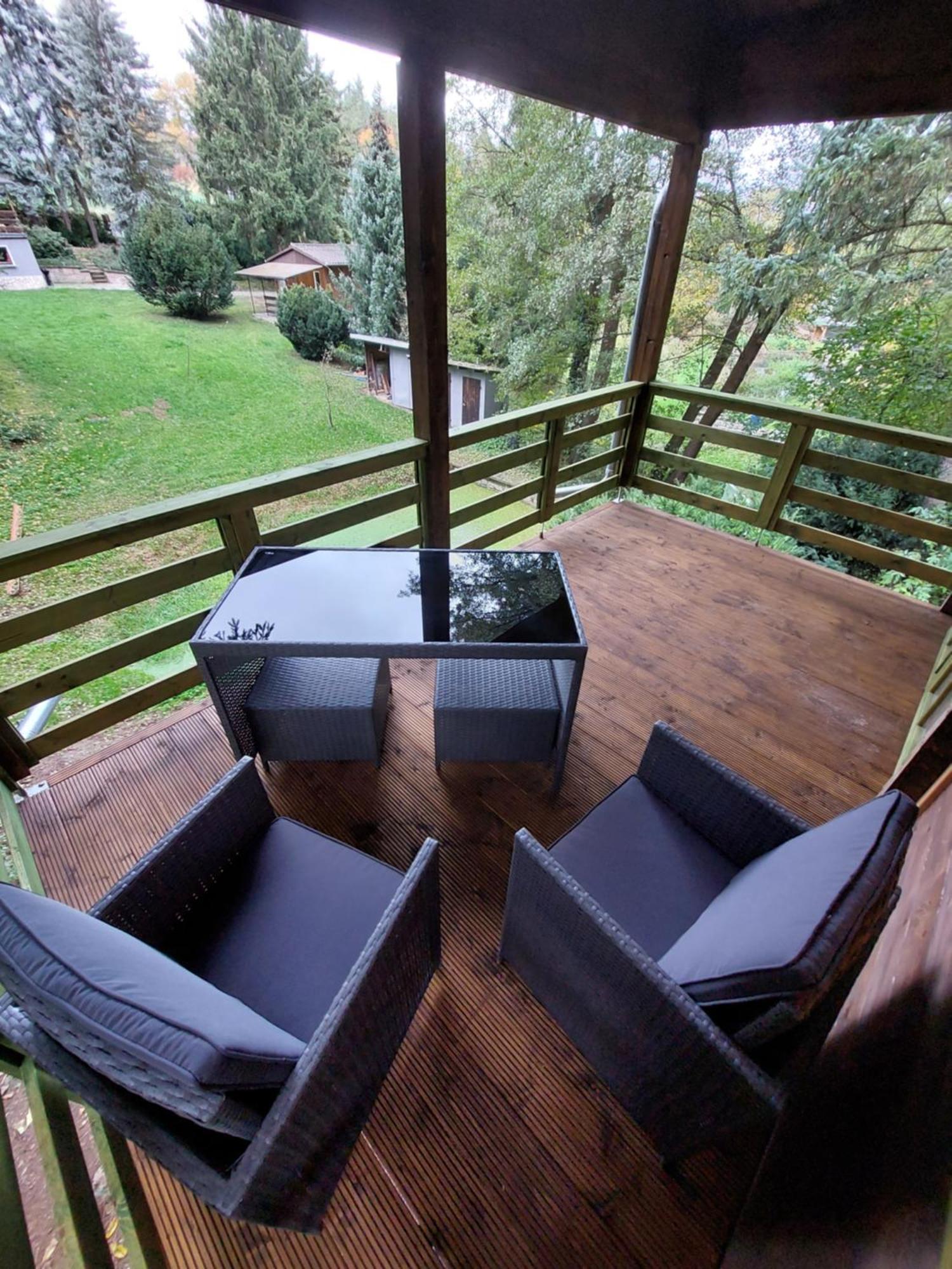 Apartamento Tiny House Am Teich Garnsdorf Exterior foto